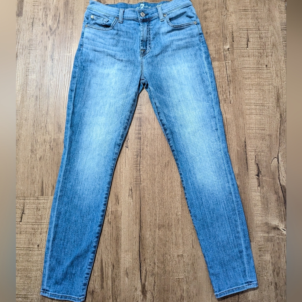 7 For All Mankind Light Blue Skinny Jeans